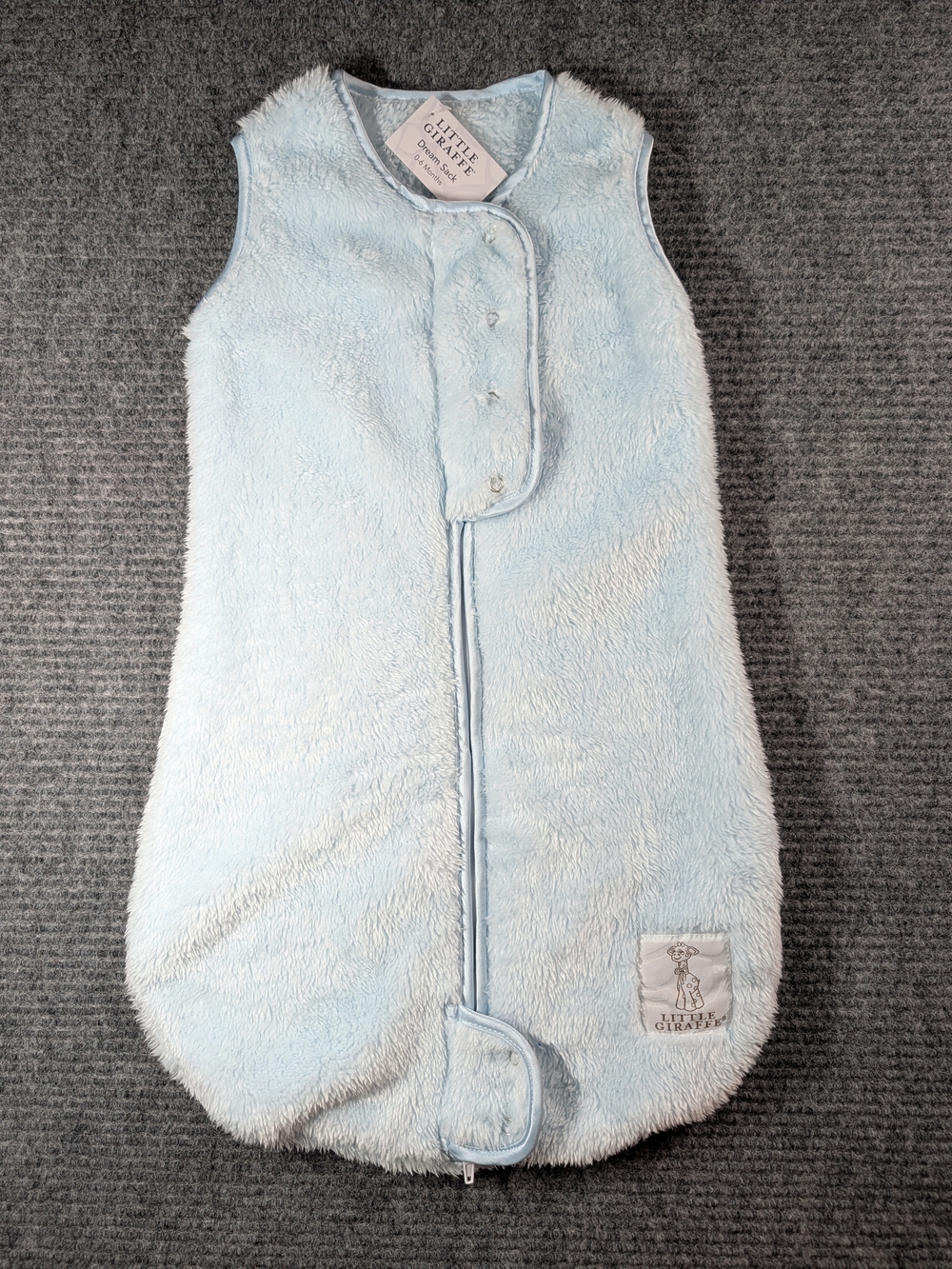 NWT Little Giraffe Chinelle Dream Sack 0-6 Months Baby Blue Luxury Ultra Soft